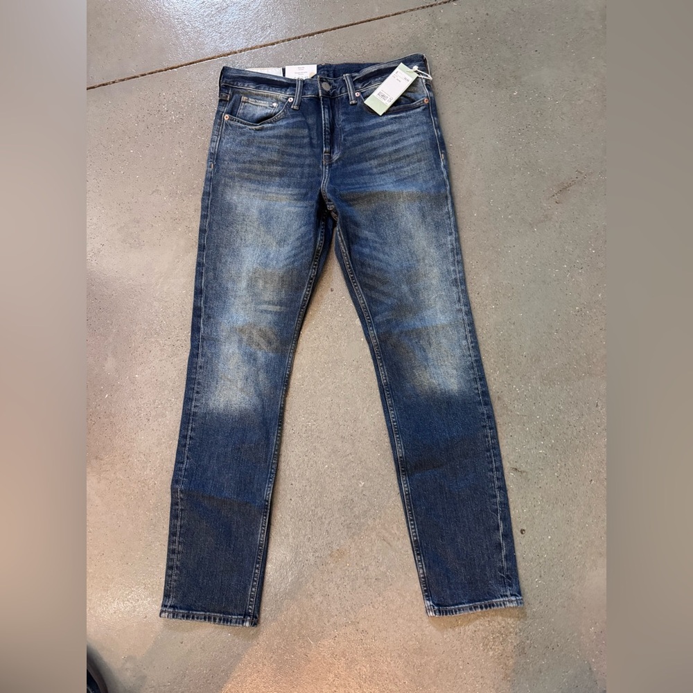 H&M Men's Slim Jeans in Faded Blue Wash